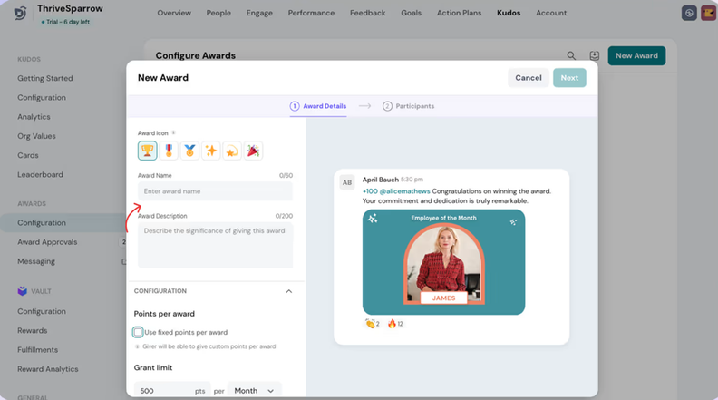 ThriveSparrow Introduces Awards for Formal Recognition