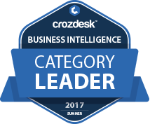 Business Intelligence (BI) Software Award 2017 Leader Badge