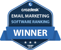 Email Marketing Software Award 2017 Winner Badge