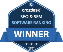 SEO & SEM Software Award 2017 Winner Badge