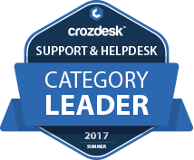 Support & Helpdesk Software Award 2017 Leader Badge