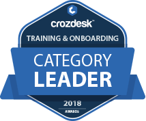 Training and Onboarding Software Award 2018 Leader Badge