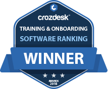Training and Onboarding Software Award 2018 Winner Badge