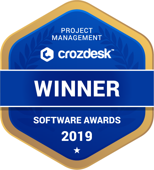 Project Management Software Award 2019 Winner Badge