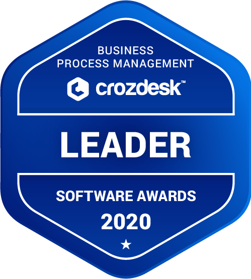 Business Process Management (BPM) Software Award 2020 Leader Badge