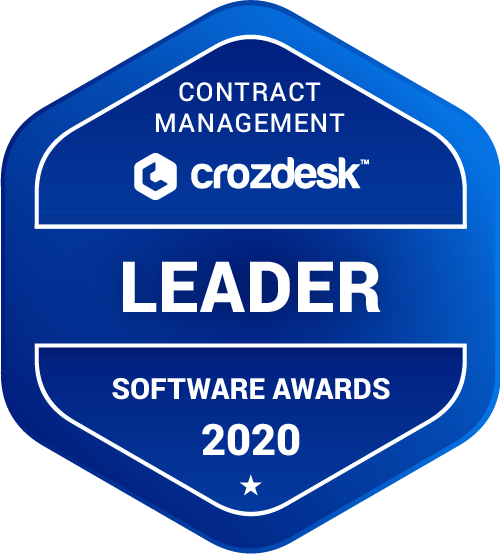 Contract Management Software Award 2020 Leader Badge