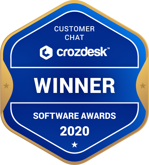 Customer Chat Software Award 2020 Winner Badge