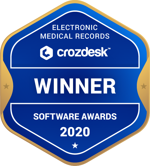Electronic Medical Records Software Award 2020 Winner Badge