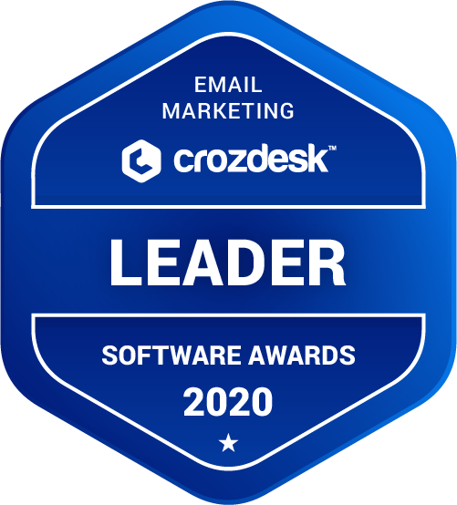 Email Marketing Software Award 2020 Leader Badge