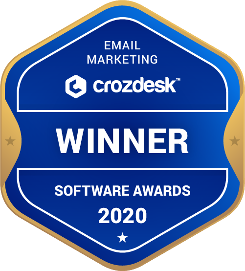 Email Marketing Software Award 2020 Winner Badge