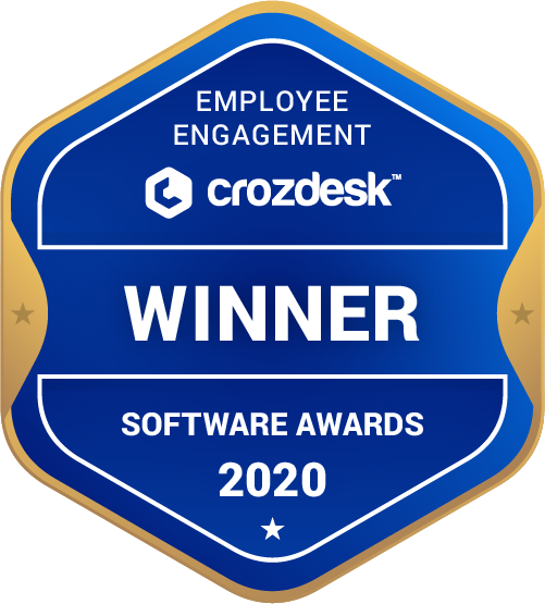 Employee Engagement  Software Award 2020 Winner Badge
