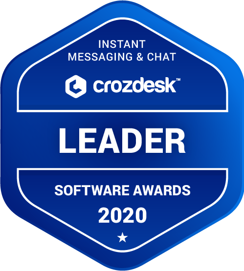 Instant Messaging & Chat Software Award 2020 Leader Badge