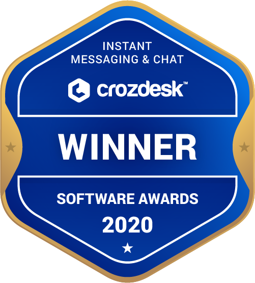 Instant Messaging & Chat Software Award 2020 Winner Badge