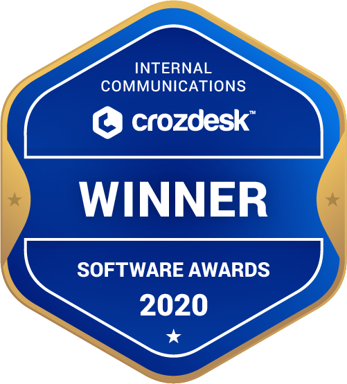 Internal Communications Software Award 2020 Winner Badge