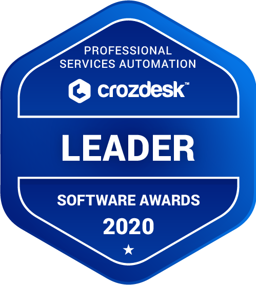 Professional Services Automation (PSA) Software Award 2020 Leader Badge