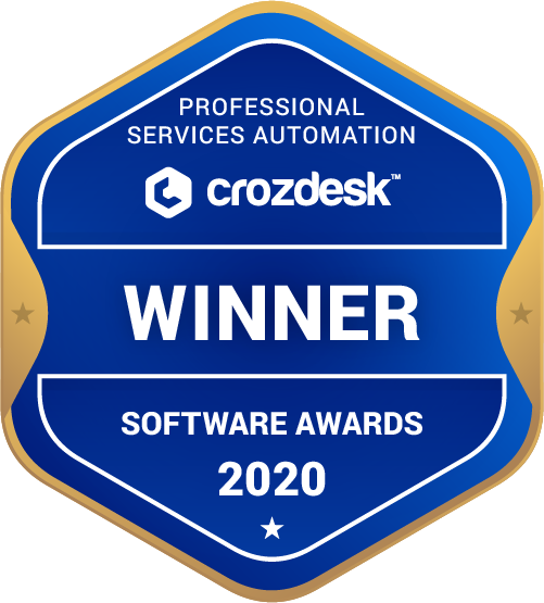 Professional Services Automation (PSA) Software Award 2020 Winner Badge