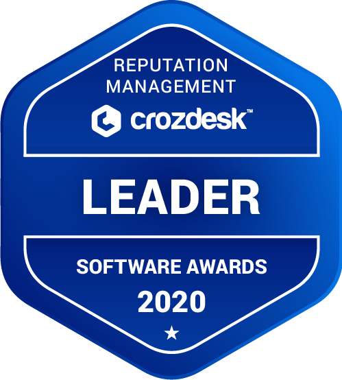 Reputation Management Software Award 2020 Leader Badge