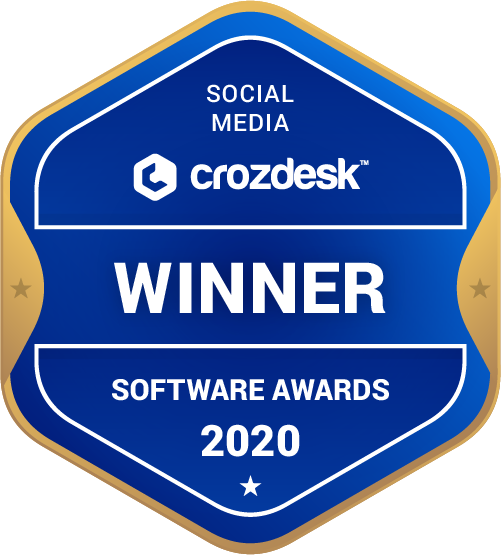 Social Media Software Award 2020 Winner Badge