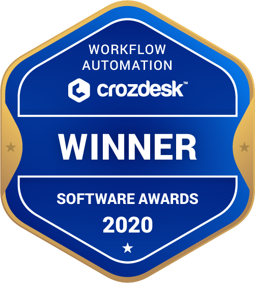 Workflow Automation Software Award 2020 Winner Badge