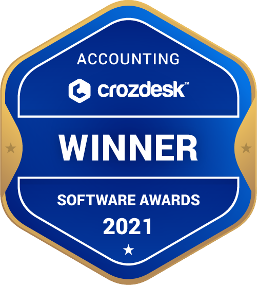 Accounting Software Award 2021 Winner Badge