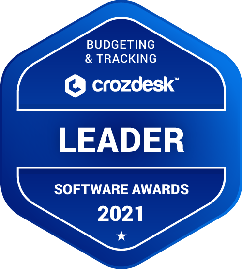 Budgeting & Tracking Software Award 2021 Leader Badge