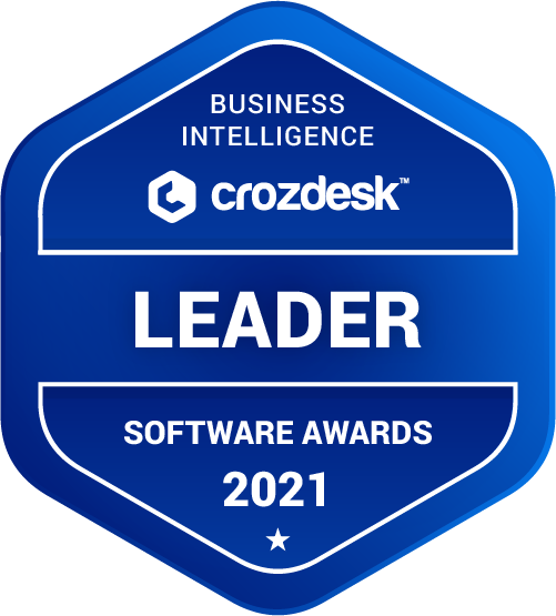 Business Intelligence (BI) Software Award 2021 Leader Badge