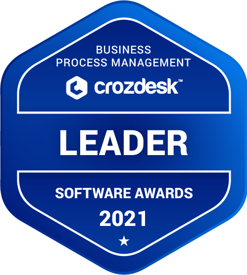 Business Process Management (BPM) Software Award 2021 Leader Badge