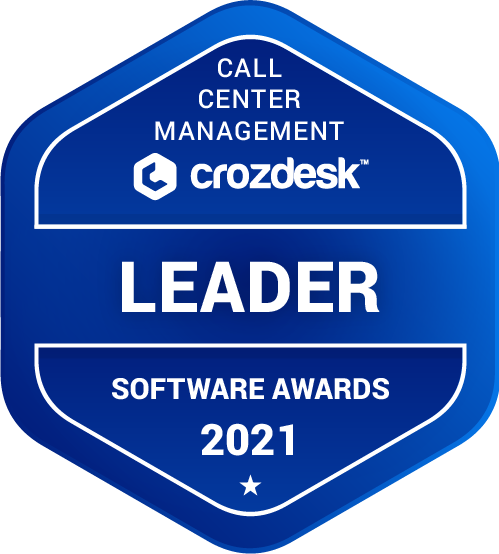 Call Center Management Software Award 2021 Leader Badge