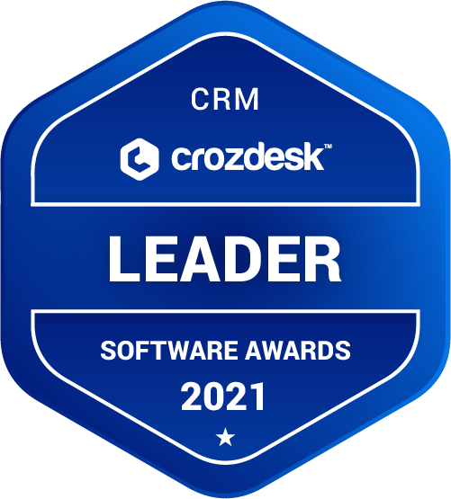 CRM Software Award 2021 Leader Badge