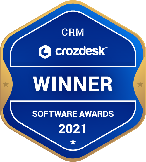 CRM Software Award 2021 Winner Badge