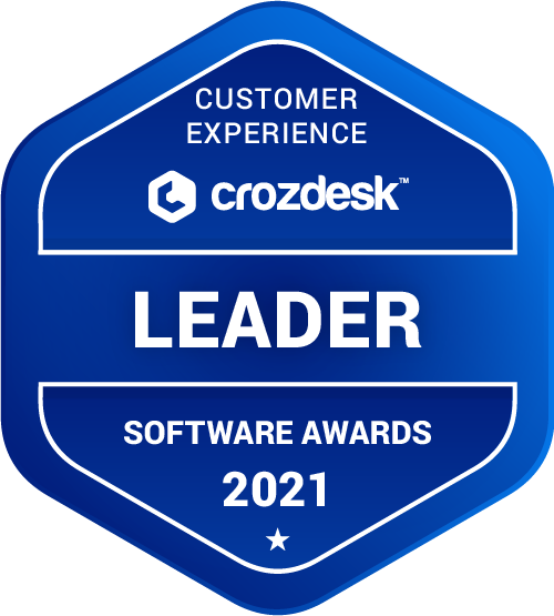 Customer Experience Software Award 2021 Leader Badge