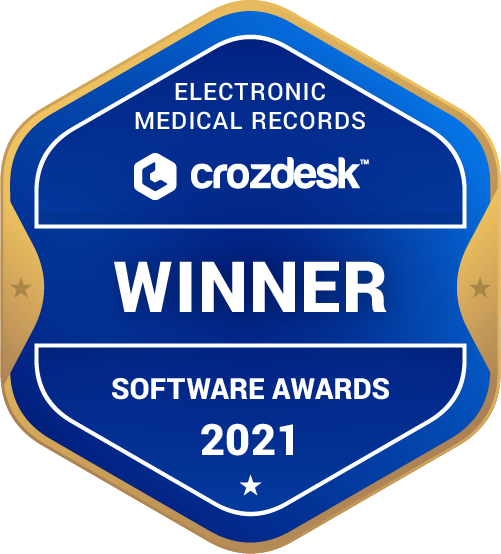 Electronic Medical Records Software Award 2021 Winner Badge
