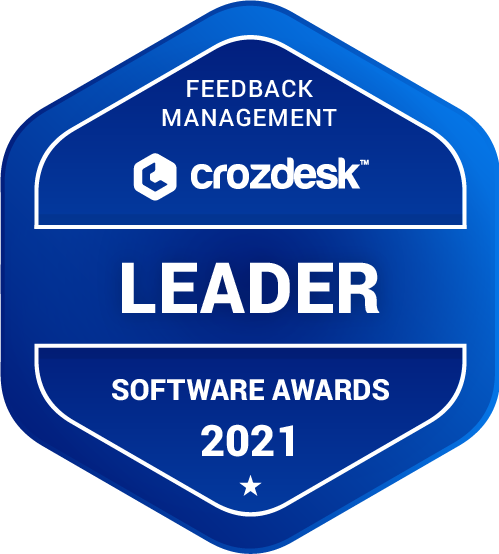 Feedback Management Software Award 2021 Leader Badge