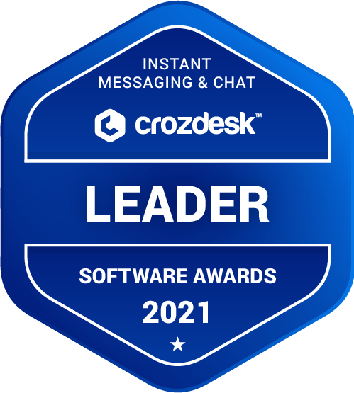 Instant Messaging & Chat Software Award 2021 Leader Badge