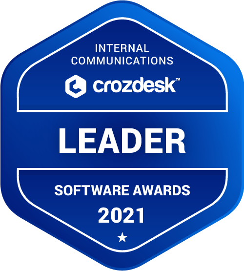 Internal Communications Software Award 2021 Leader Badge