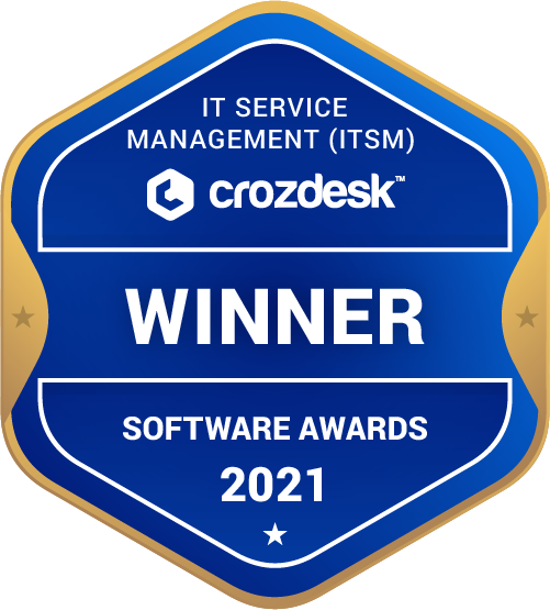 IT Service Management (ITSM) Software Award 2021 Winner Badge