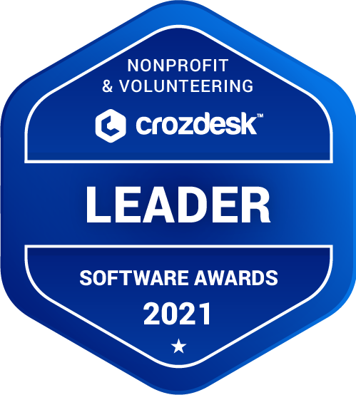 Nonprofit & Volunteering Software Award 2021 Leader Badge