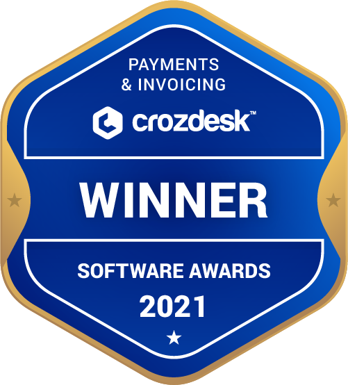 Payments & Invoicing Software Award 2021 Winner Badge