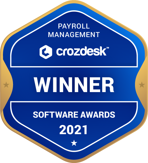 Payroll Management Software Award 2021 Winner Badge