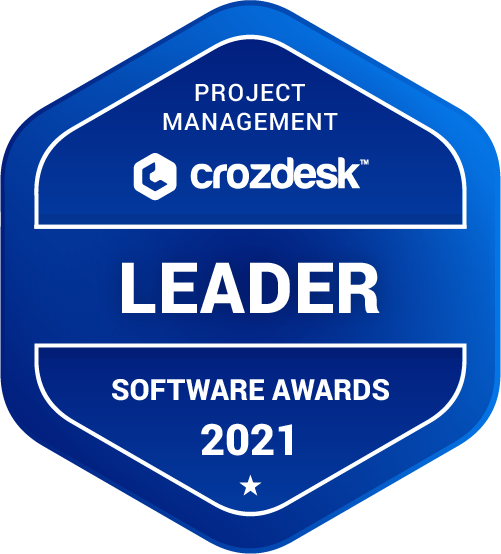 Project Management Software Award 2021 Leader Badge