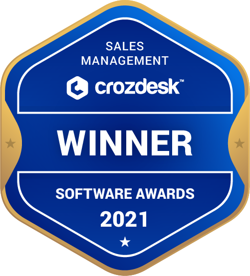 Sales Management Software Award 2021 Winner Badge