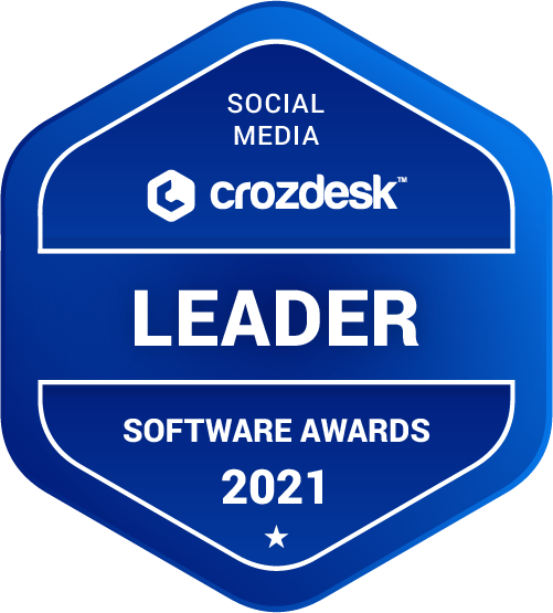 Social Media Software Award 2021 Leader Badge