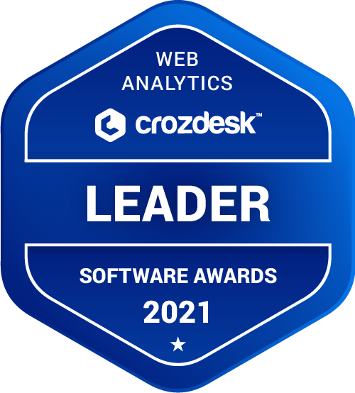 Web Analytics Software Award 2021 Leader Badge
