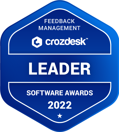 Feedback Management Software Award 2022 Leader Badge