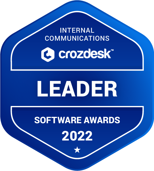Internal Communications Software Award 2022 Leader Badge