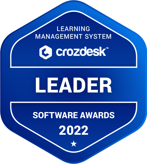 Learning Management System (LMS) Software Award 2022 Leader Badge