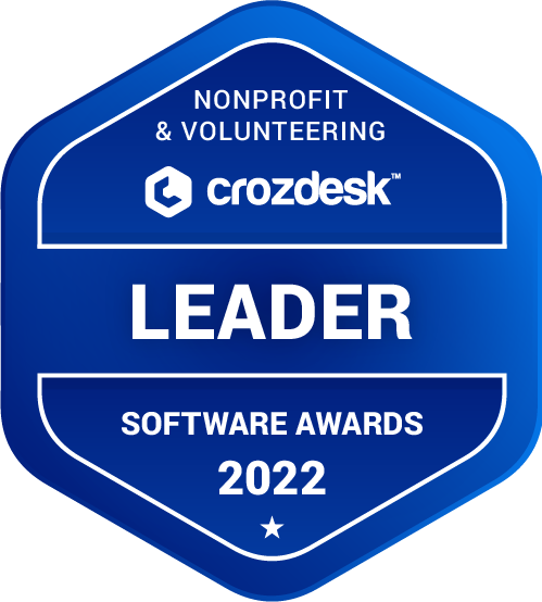 Nonprofit & Volunteering Software Award 2022 Leader Badge