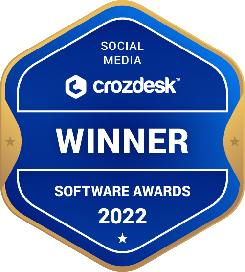 Social Media Software Award 2022 Winner Badge