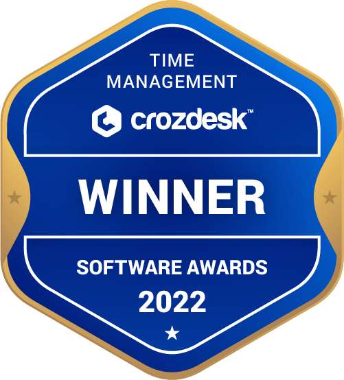 Time Management Software Award 2022 Winner Badge
