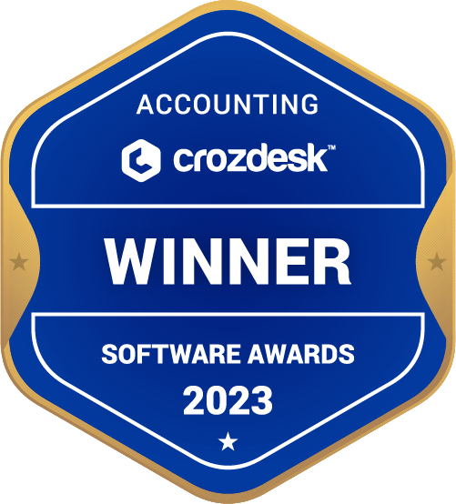 Accounting Software Award 2023 Winner Badge